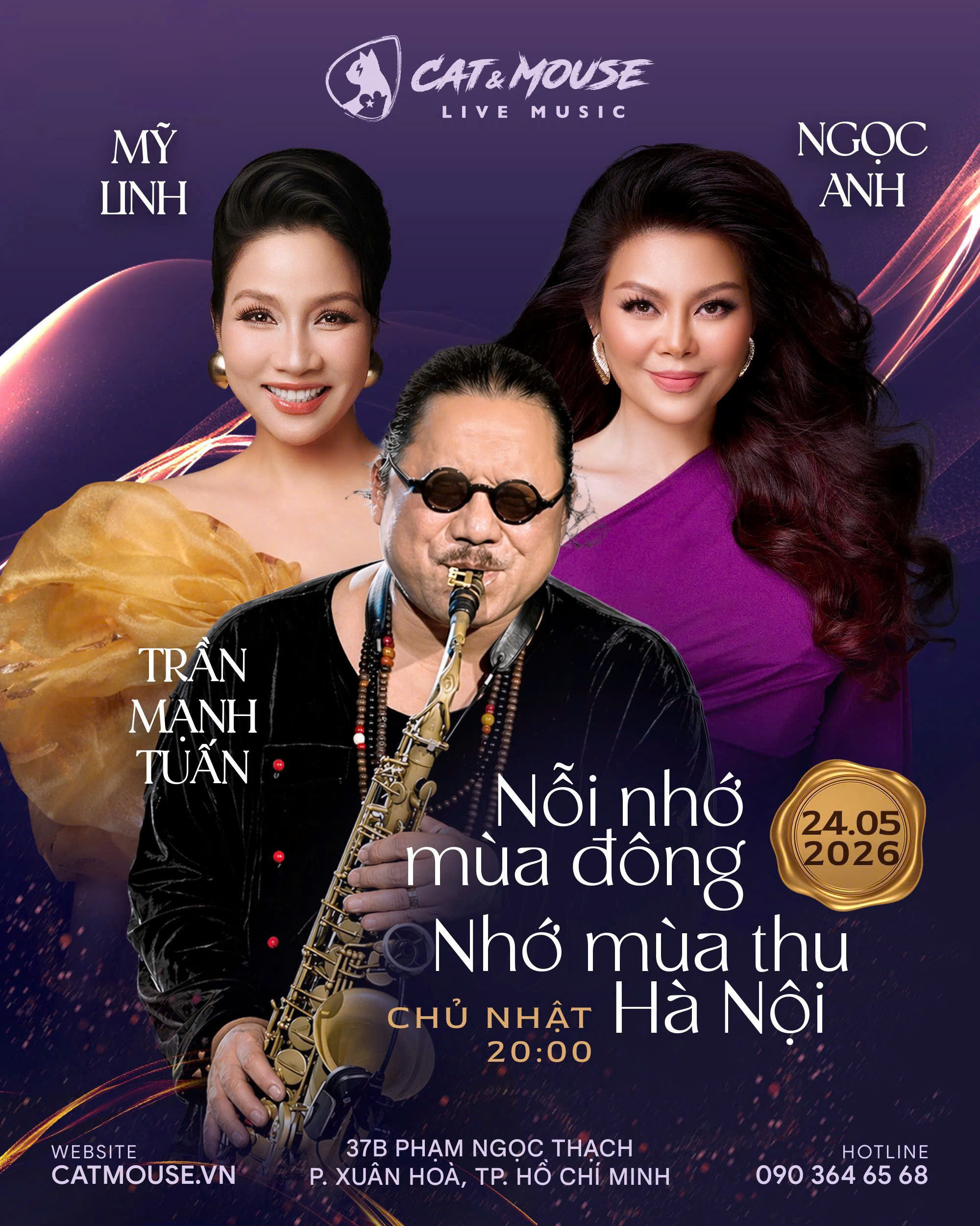 [CAT&MOUSE] Saxophone TRẦN MẠNH TUẤN + MỸ LINH + NGỌC ANH