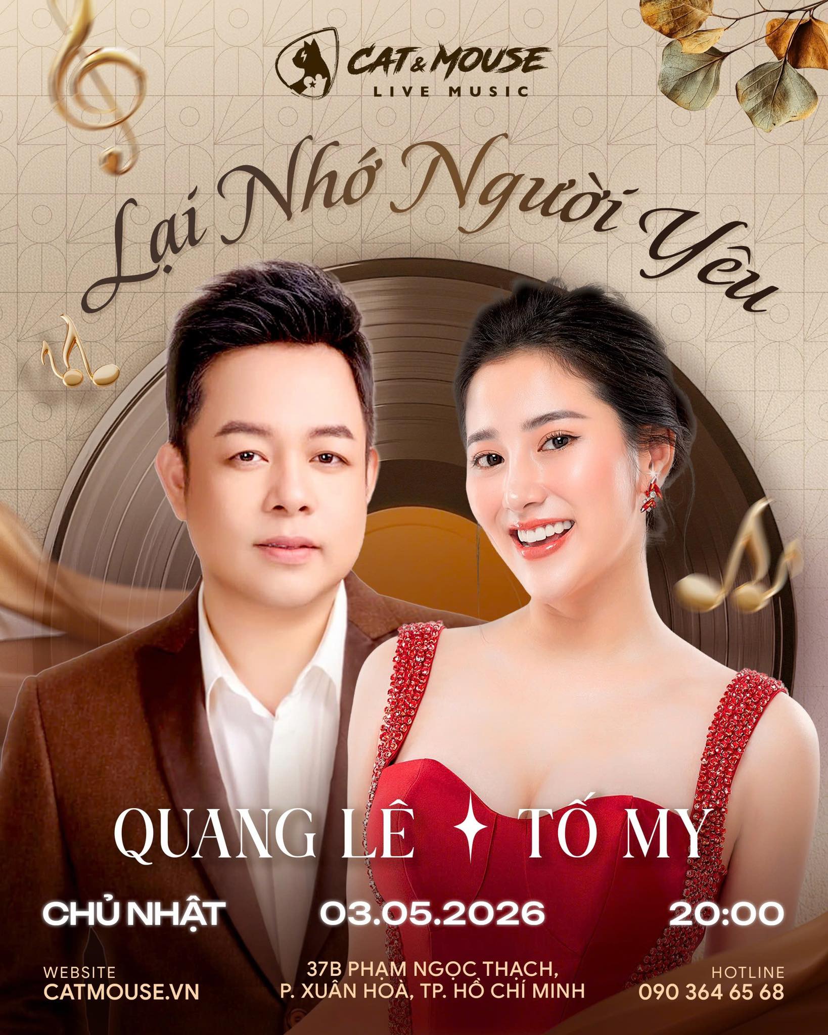 [CAT&MOUSE] CA SĨ QUANG LÊ + CA SĨ TỐ MY